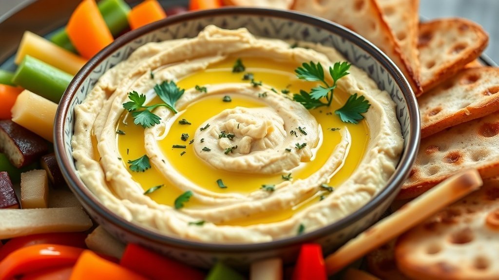 Roasted Garlic and Herb Hummus