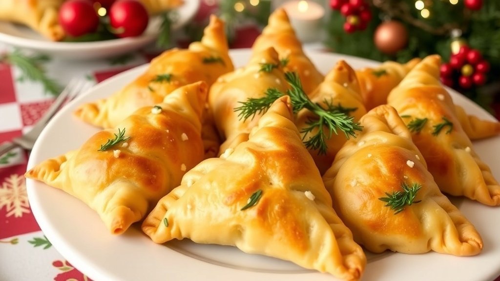 Spinach and Feta Spanakopita Triangles