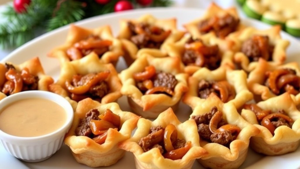 Mini Philly Cheesesteak Bites