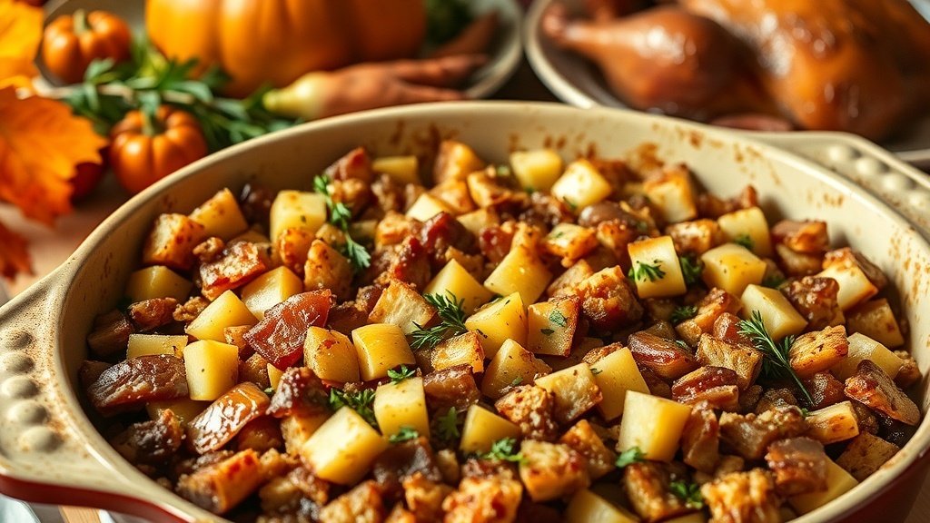 Caramelized Onion and Apple Stuffing