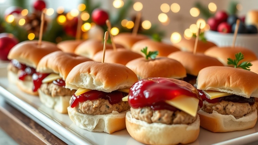 Mini Turkey Cranberry Sliders
