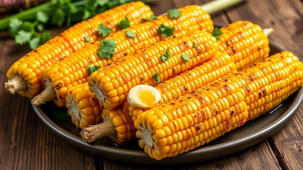 Grilled Corn with Chipotle Honey Butter