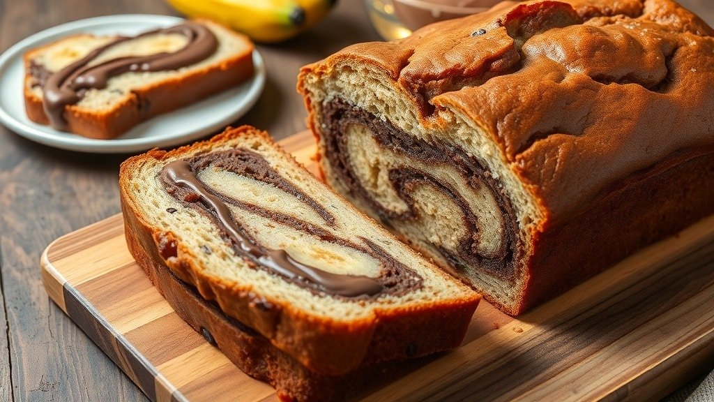 Nutella Swirl Banana Bread