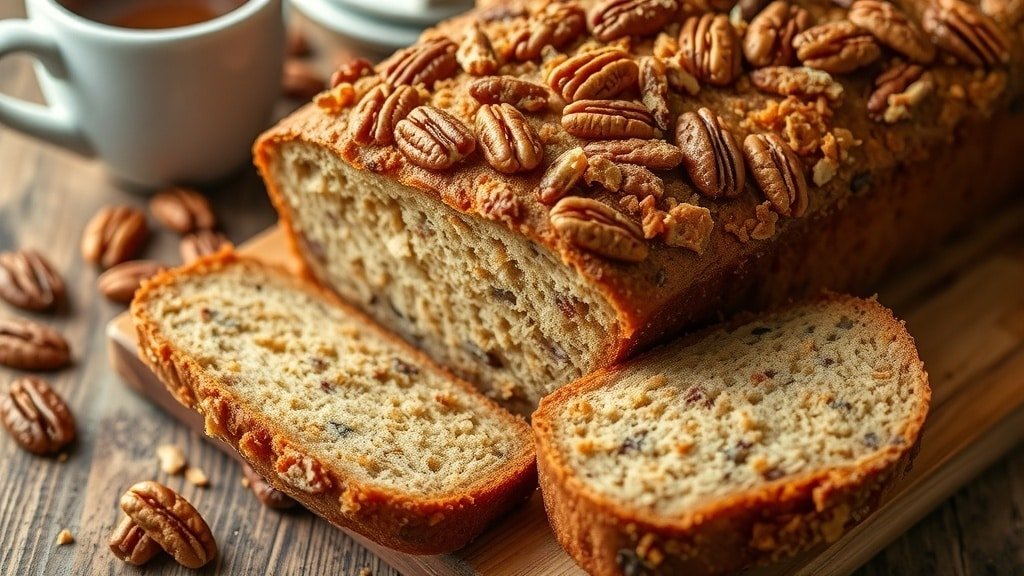 Pecan Streusel Banana Bread