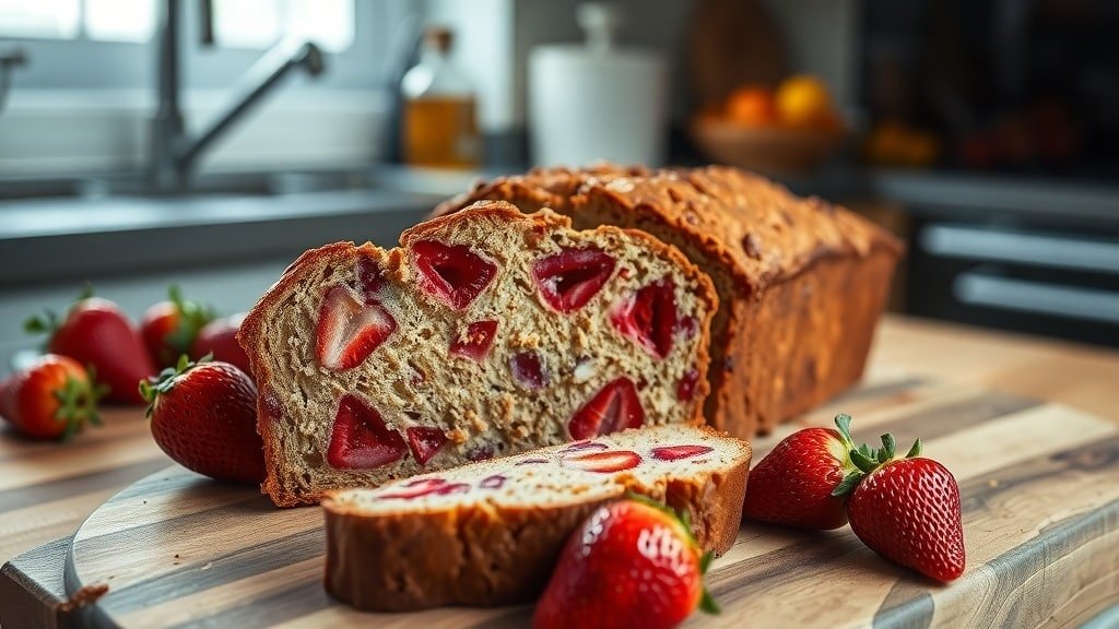 Strawberry Banana Bread