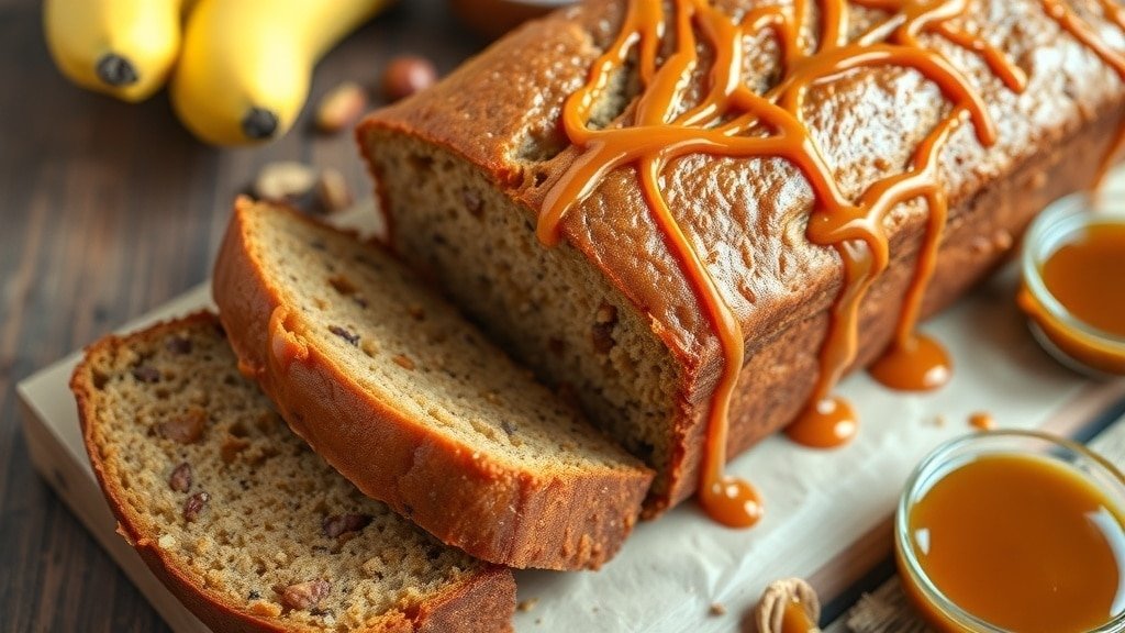 Salted Caramel Banana Bread