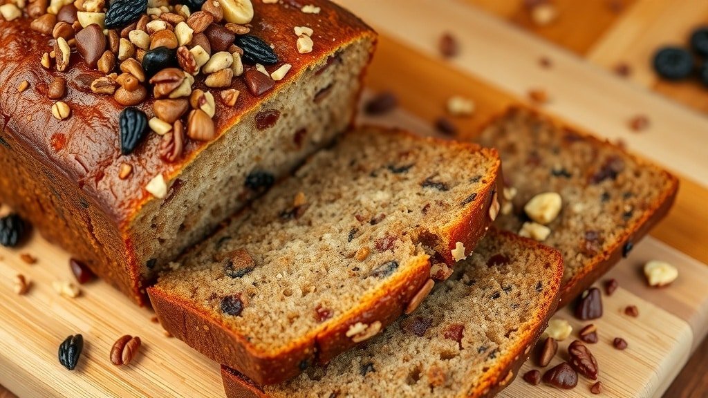 Banana Bread with Trail Mix Crunch