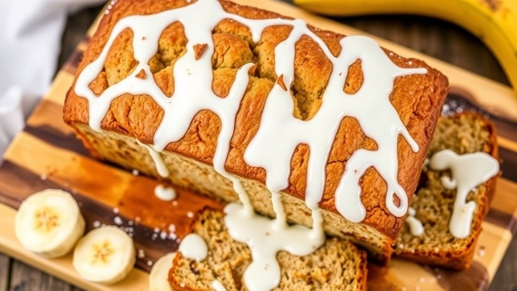 Banana Bread Bliss with Yogurt Glaze
