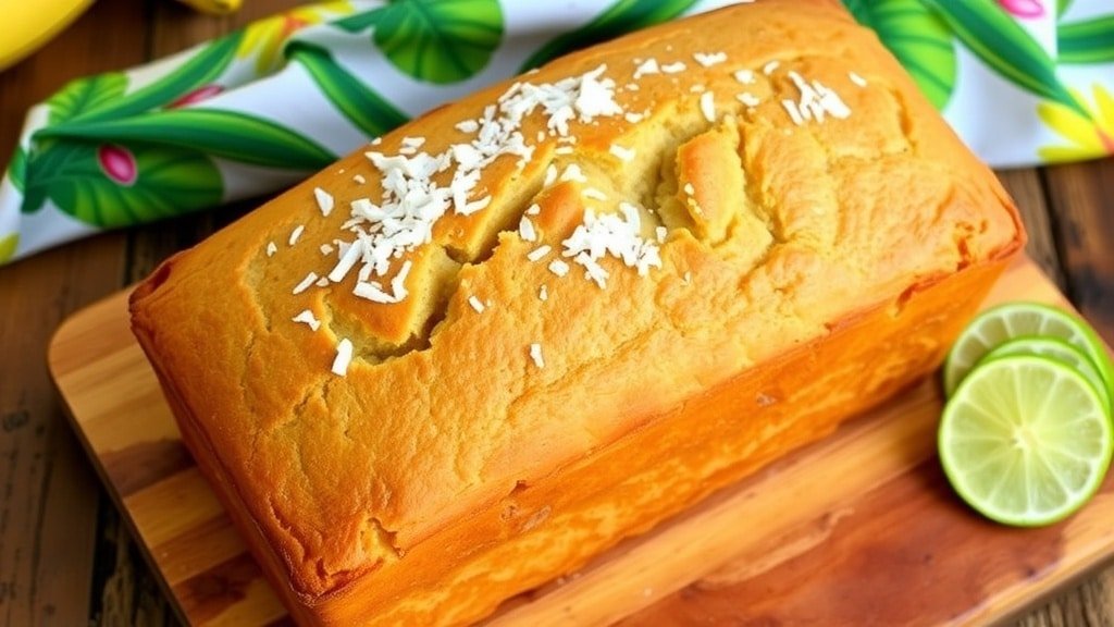 Tropical Banana Coconut Lime Bread