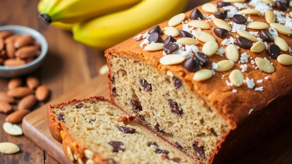 Almond Joy Banana Bread
