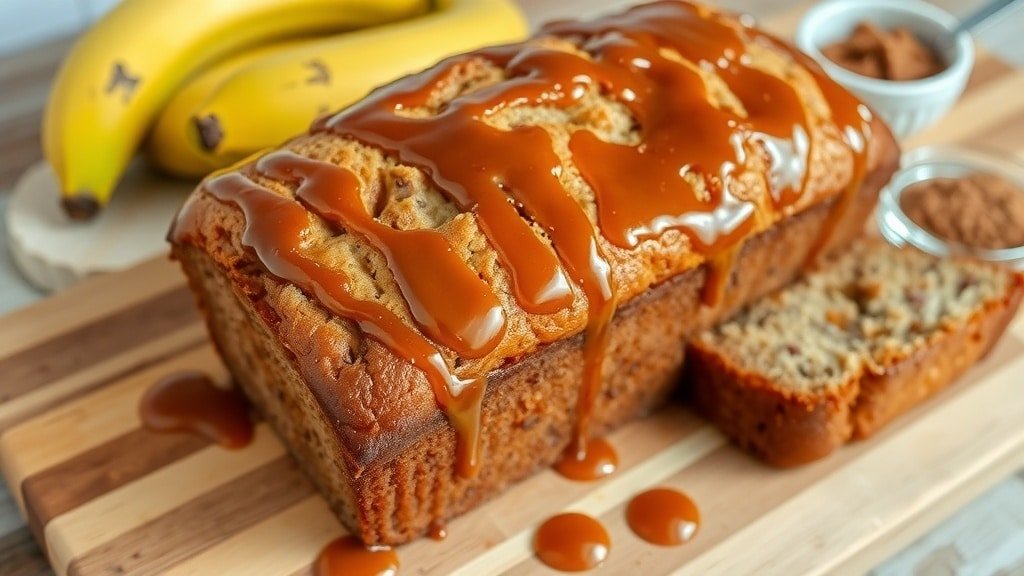 Banana Bread With Brown Sugar Glaze