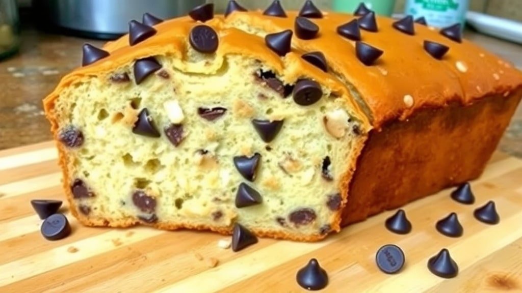 Banana Peanut Butter Chocolate Chip Bread
