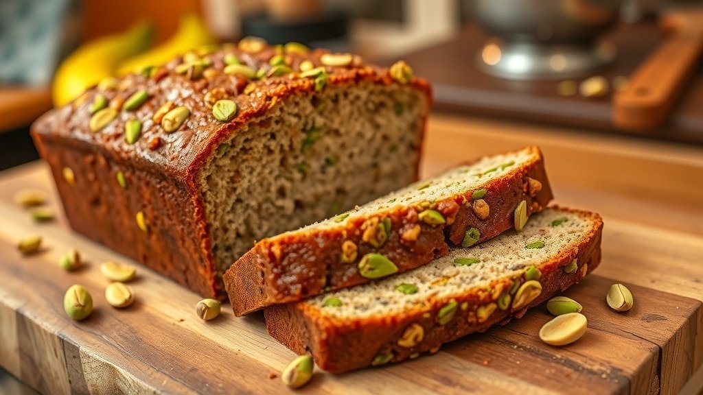 Banana Bread With Pistachios