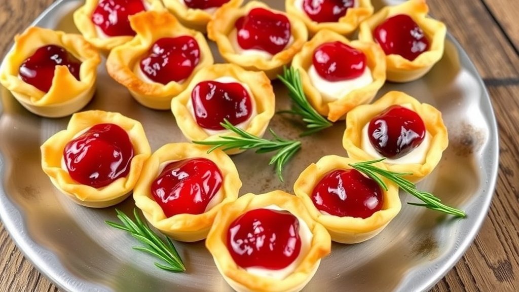 Mini Brie and Cranberry Tartlets
