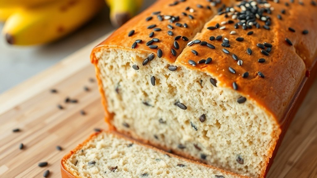 Banana Bread With Black Sesame