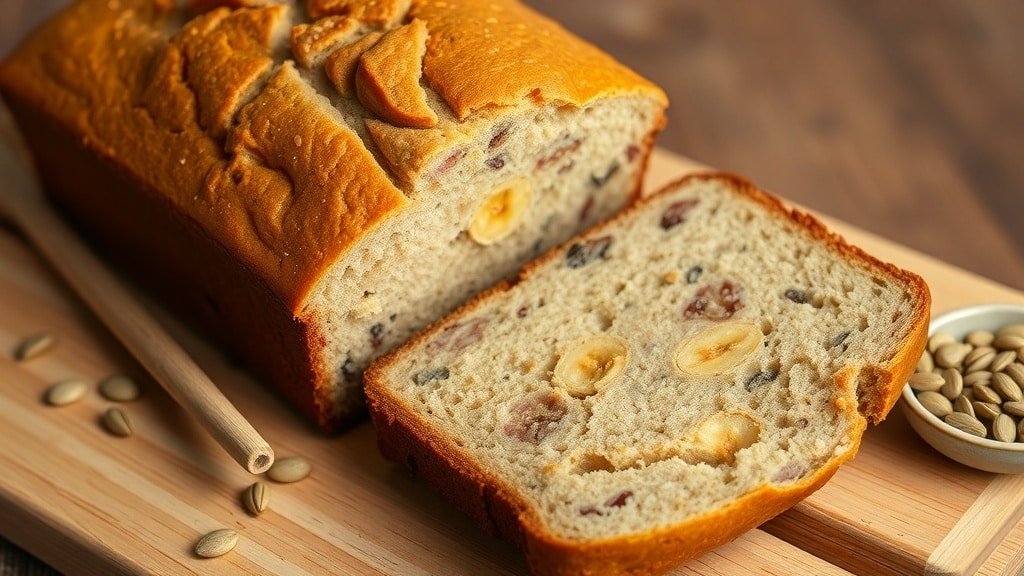 Banana Bread With Sunflower Seeds