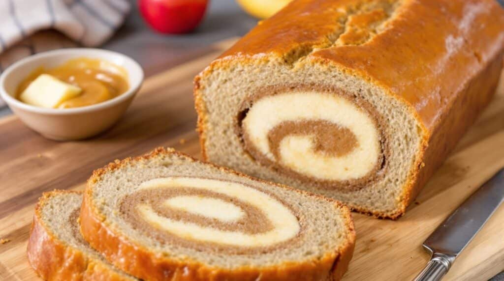 Banana Bread With Apple Butter Swirl