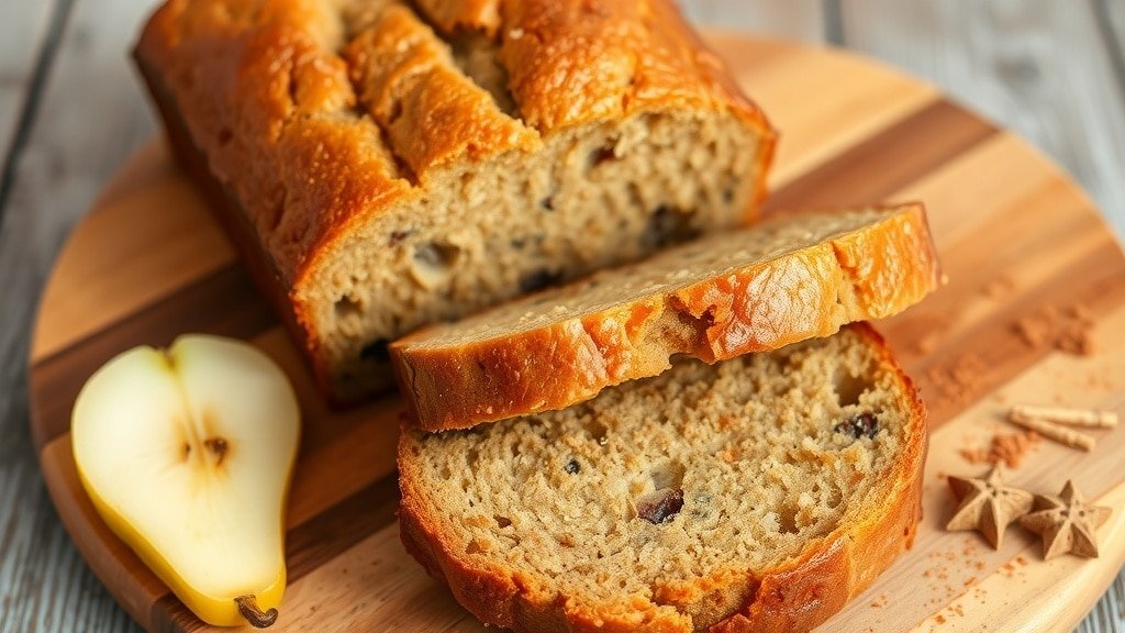 Banana Bread With Spiced Pear