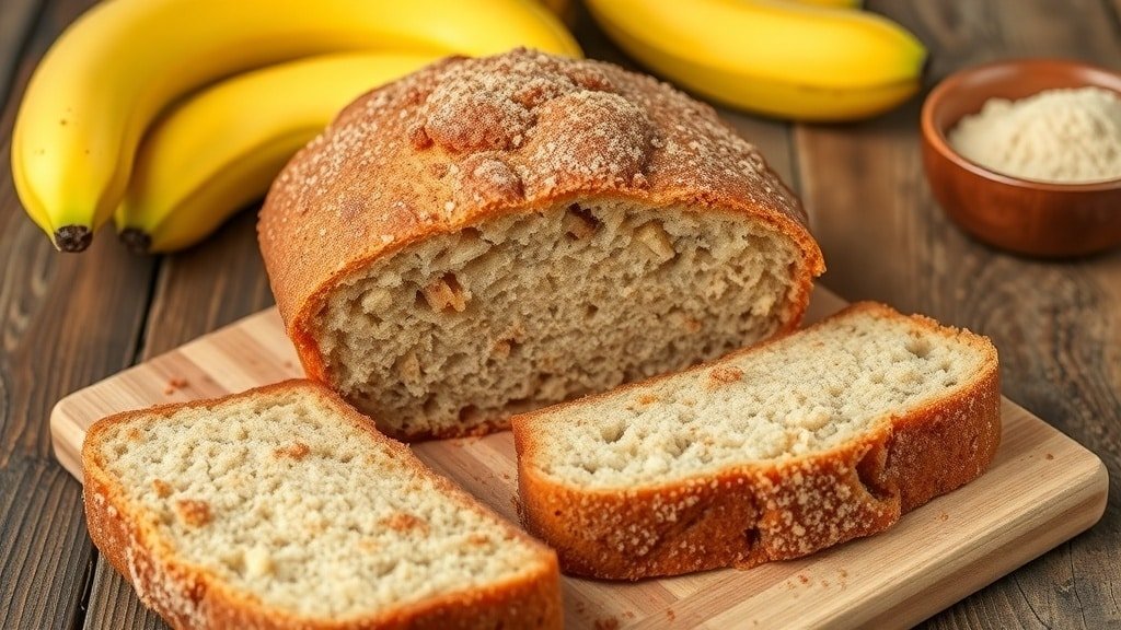 Banana Bread With Cinnamon Sugar Coating
