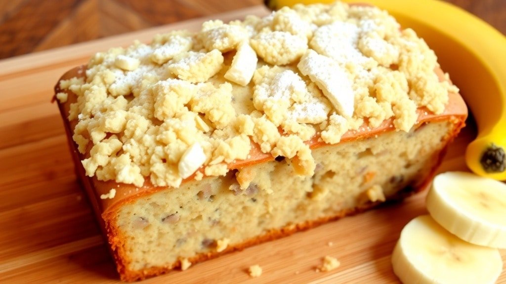 Banana Bread With Vanilla Crumb Top