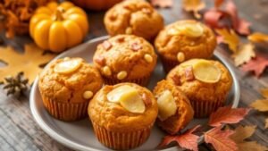 Savory Cheddar Pumpkin Muffins
