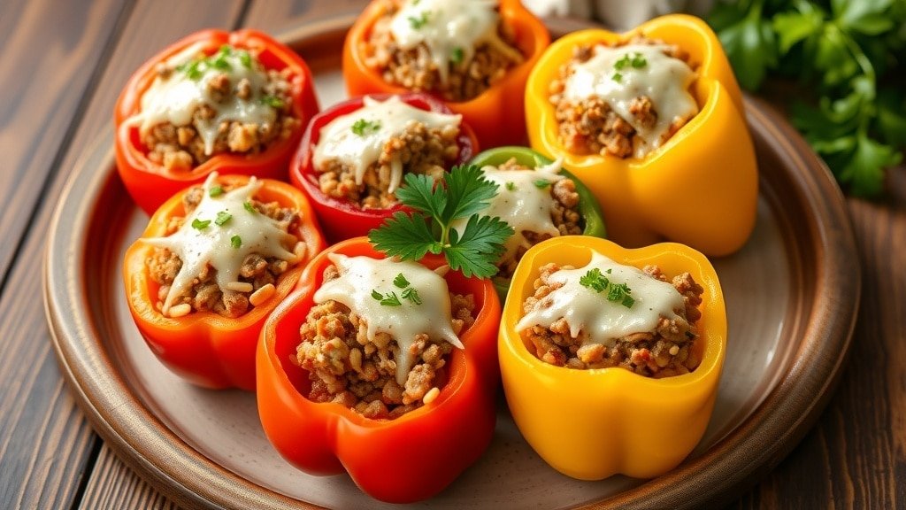Crockpot Stuffed Peppers