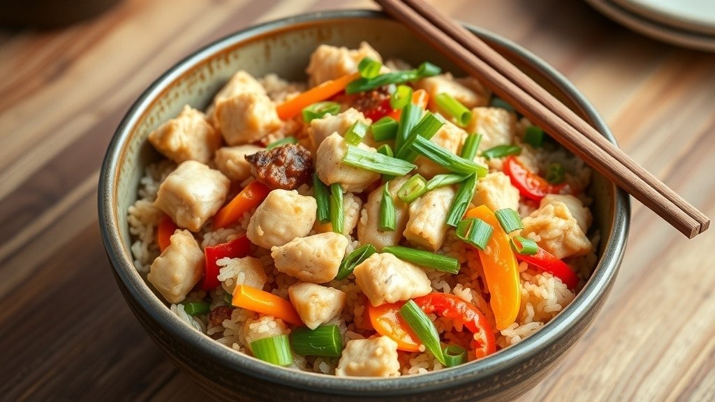 Slow Cooker Chicken Fried Rice