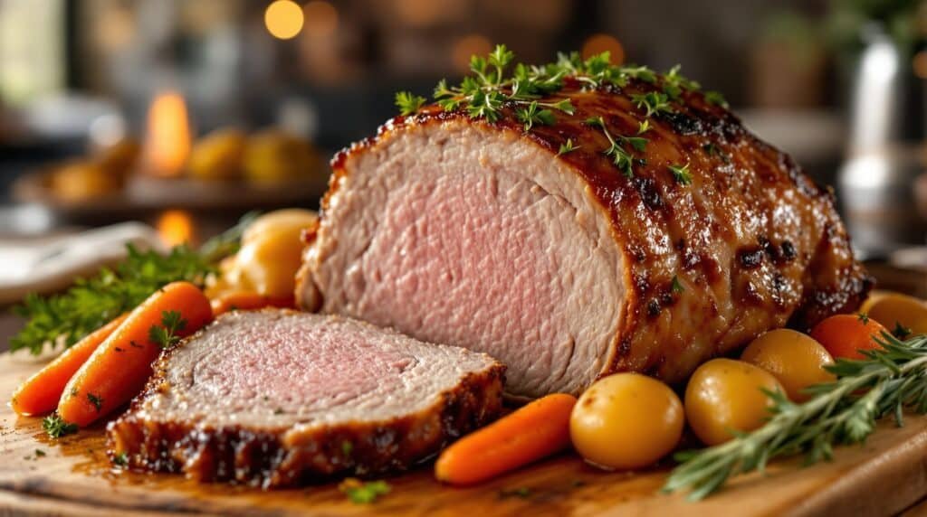 Crockpot Garlic Herb Pork Roast