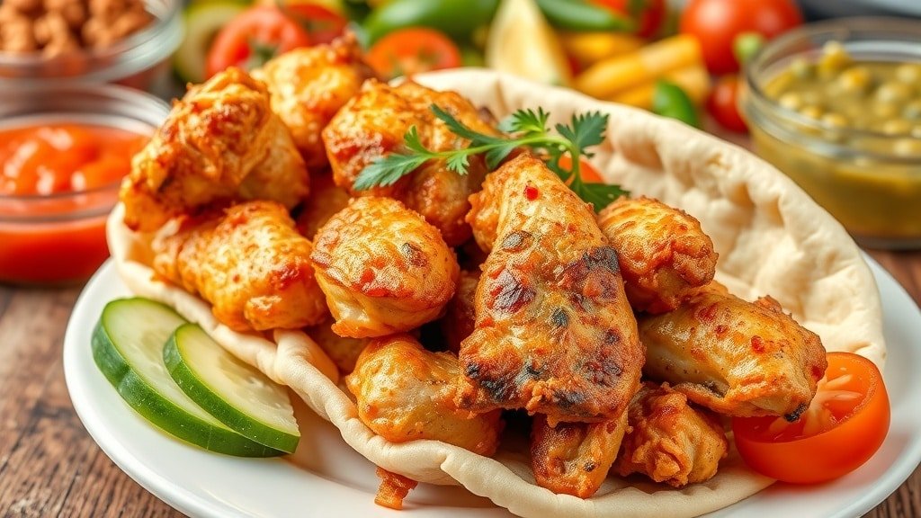 Crockpot Chicken Shawarma