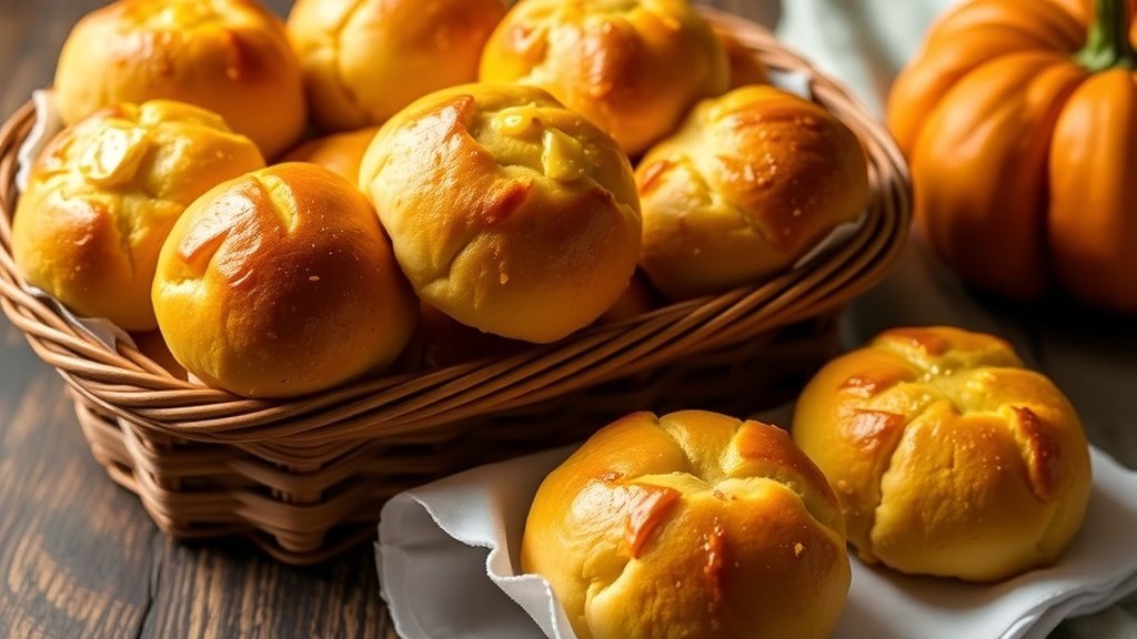 Butternut Squash Dinner Rolls