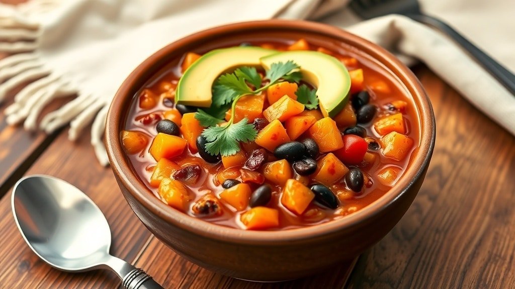 Slow Cooker Sweet Potato Chili
