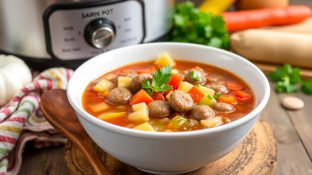 Crockpot Italian Sausage Soup