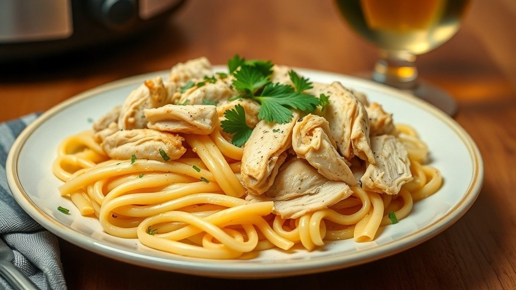 Crockpot Chicken Scampi