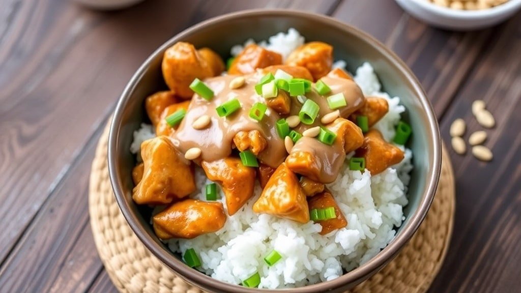 Slow Cooker Thai Peanut Chicken