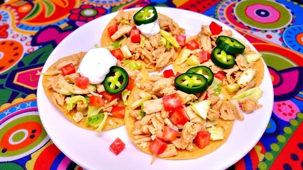 Crockpot Chicken Tostadas