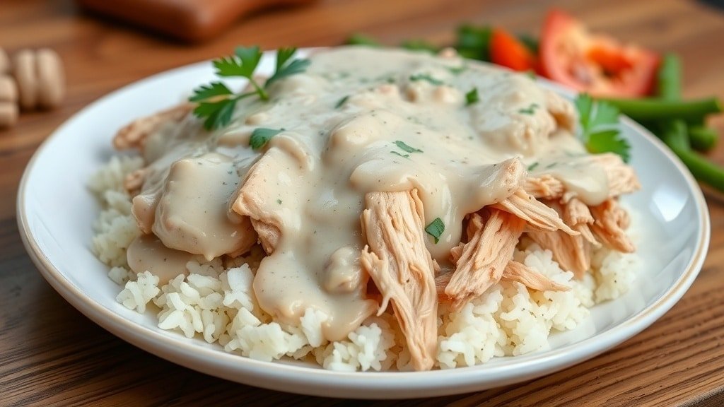 Crockpot Smothered Chicken