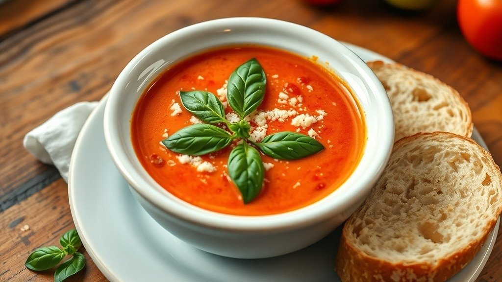 Slow Cooker Tomato Basil Soup