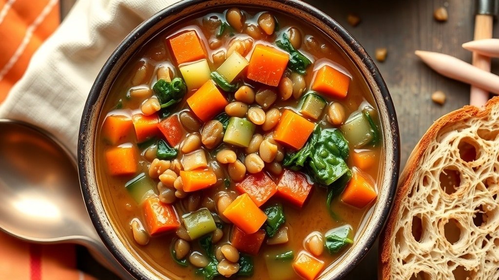 Slow Cooker Lentil Vegetable Stew