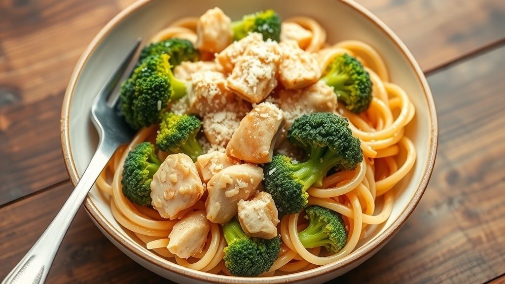 Crockpot Chicken Broccoli Pasta