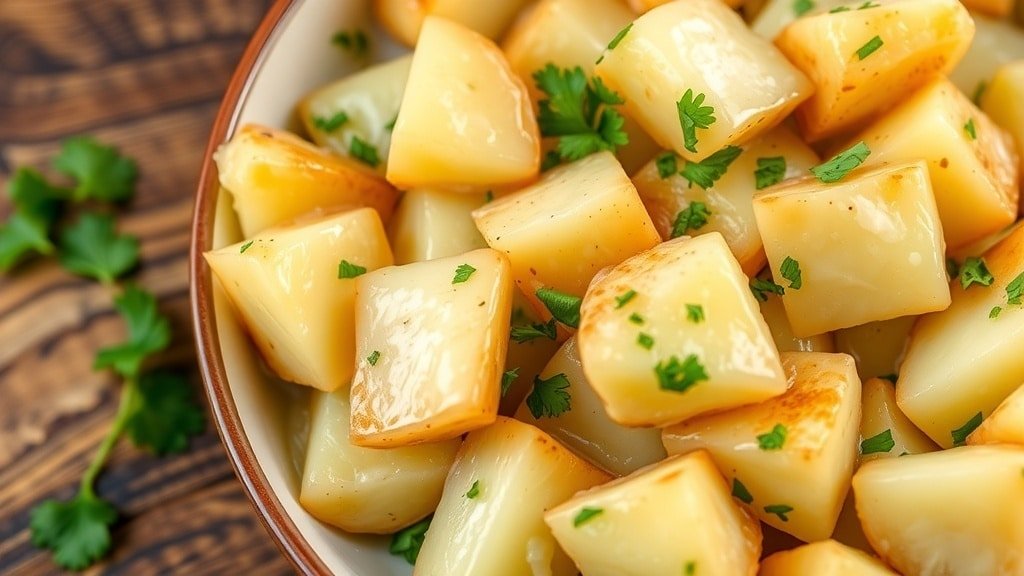 Slow Cooker Garlic Parmesan Potatoes