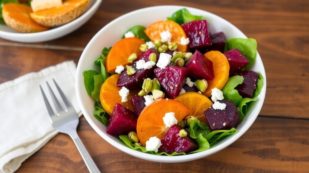 Roasted Beet and Orange Salad with Pistachios