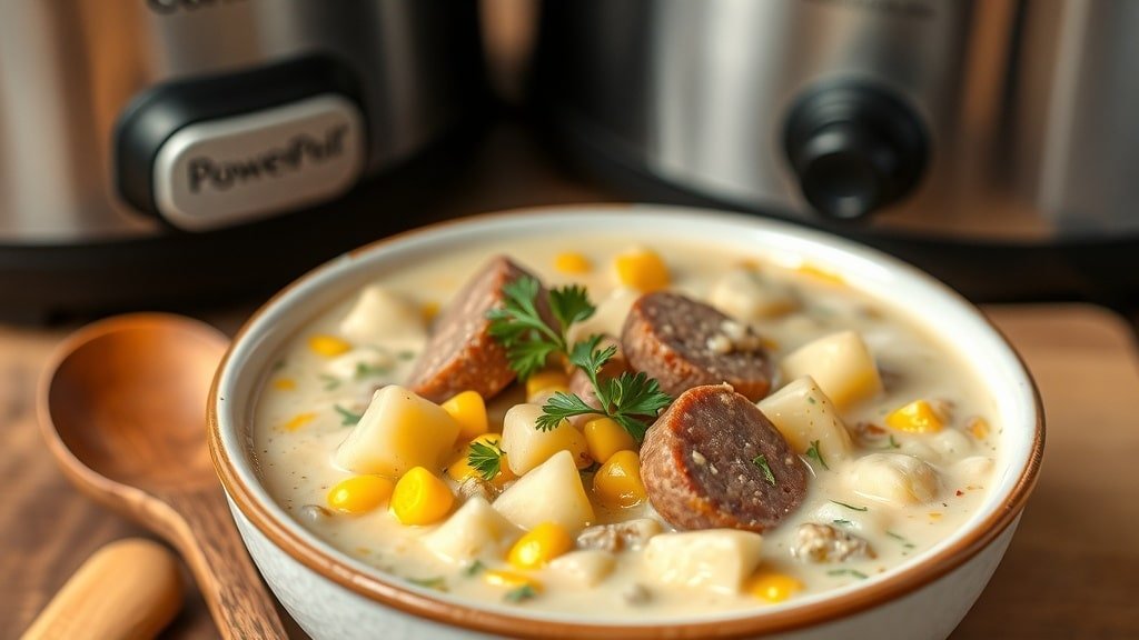 Slow Cooker Chowder with Sausage