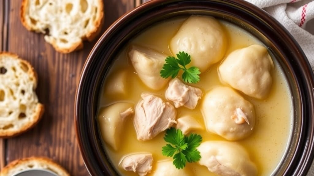 Crockpot Chicken and Dumpling Soup