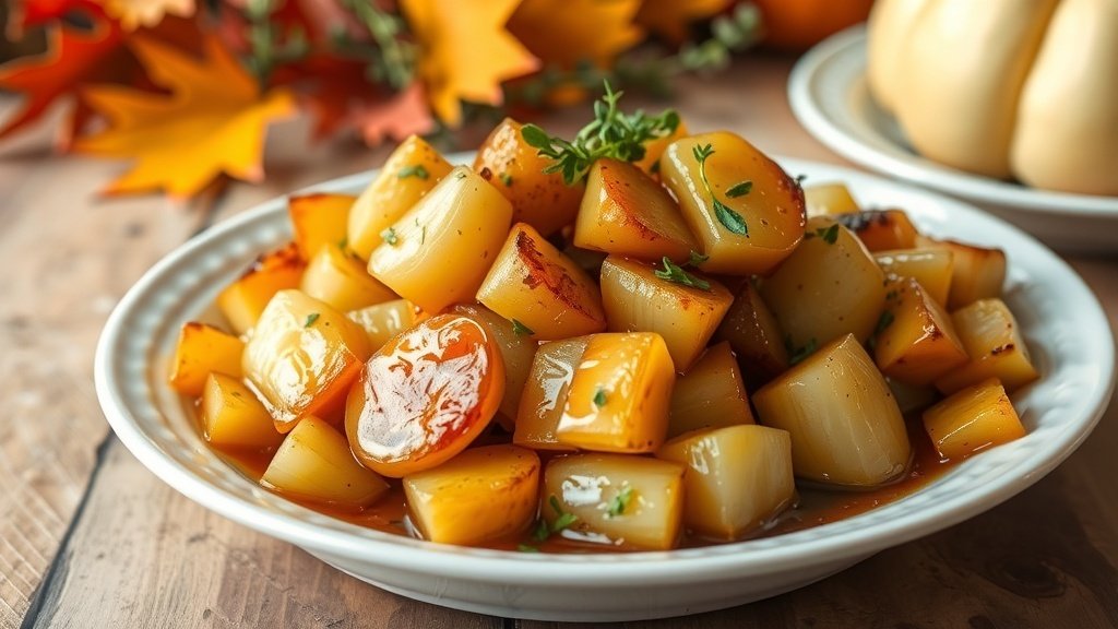 Honey Butter Glazed Turnips