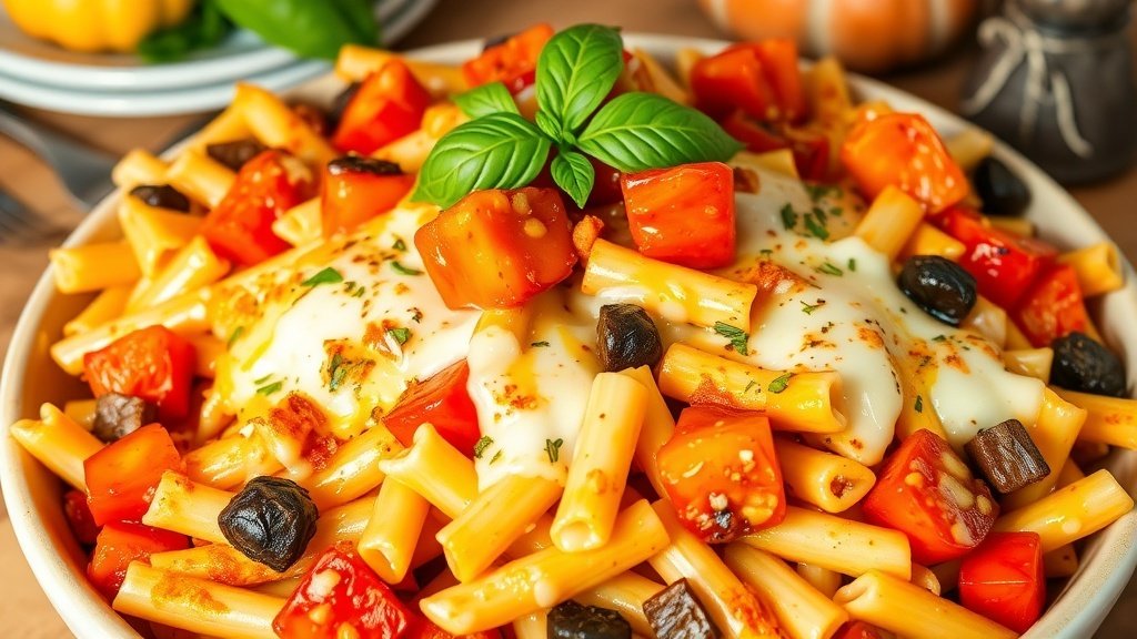 Baked Ziti with Roasted Vegetables