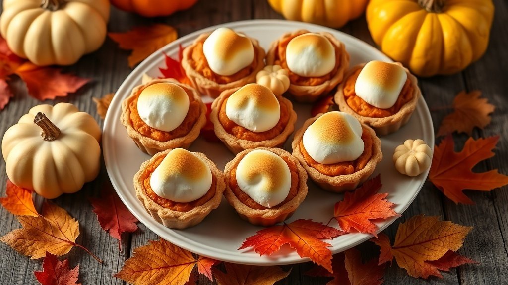 Mini Sweet Potato Pies with Marshmallow Topping