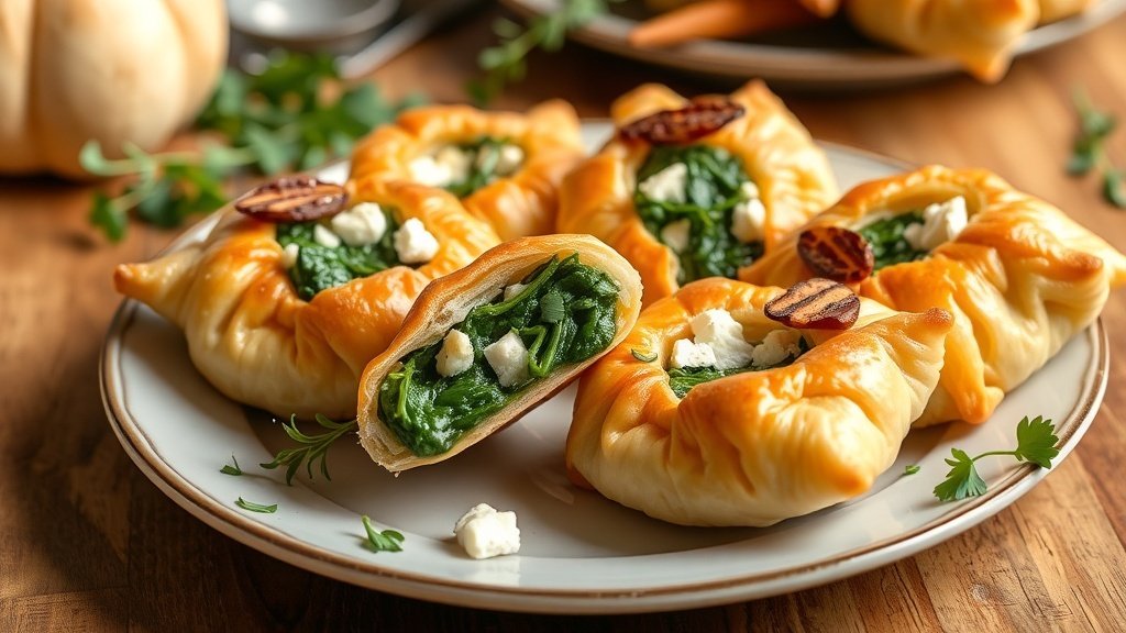 Spinach and Feta Puff Pastries