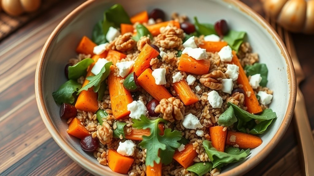 Roasted Carrot and Farro Salad