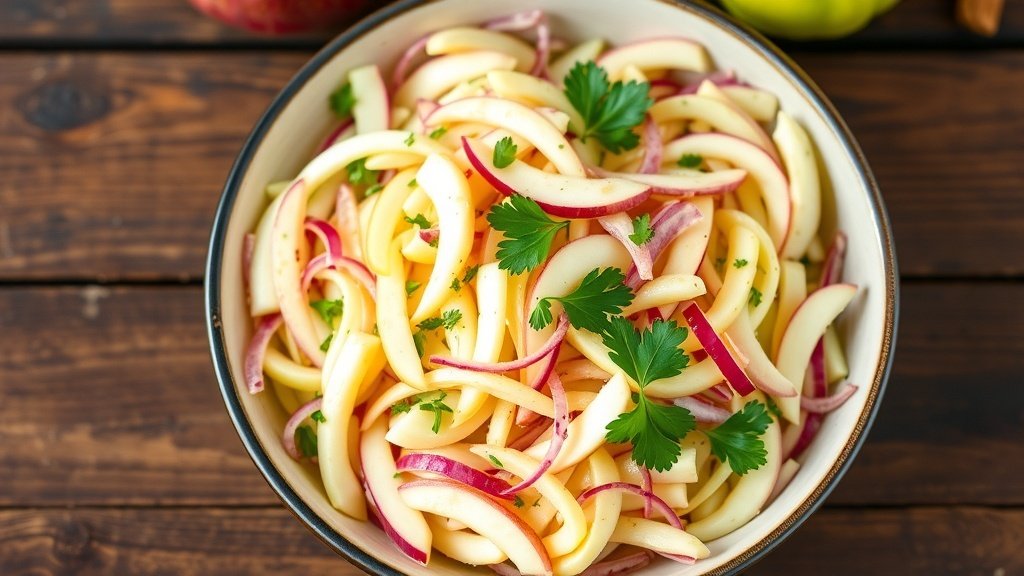 Shaved Apple and Fennel Slaw