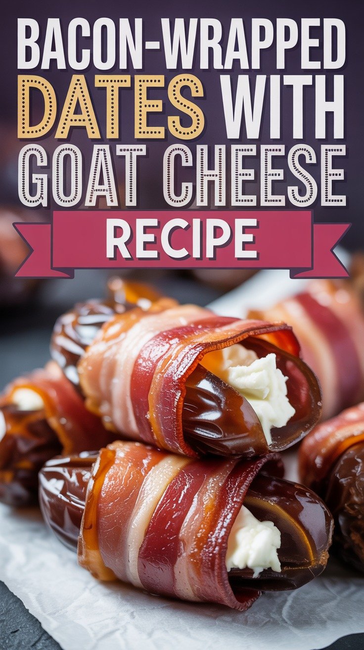 Bacon-Wrapped Dates with Goat Cheese